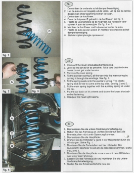 Zusatzfedern Hinterachse HV-391045 für Fiat Sedici