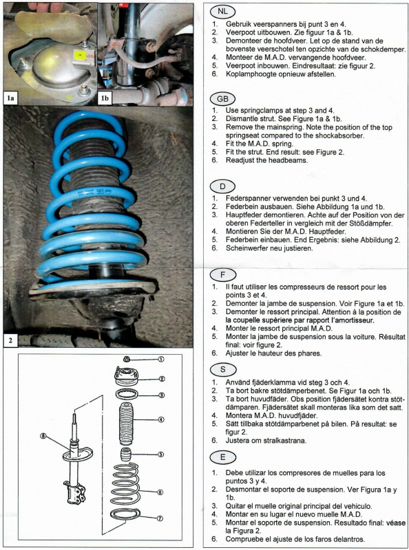 Austauschfedern Hinterachse HV-113138 für Subaru Forester