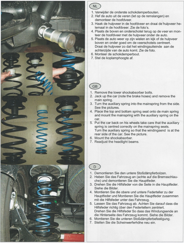 Zusatzfedern Hinterachse HV-146125 für Renault Kangoo