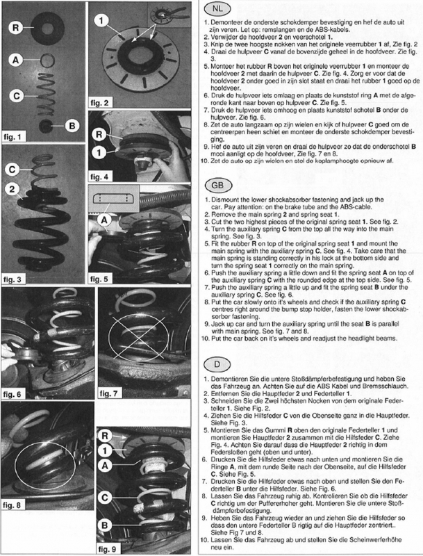 Höherlegungssatz HV-198081 für VW T5/T6